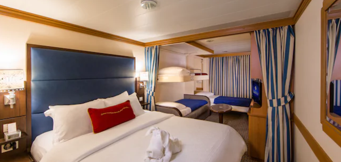 Disney Deluxe Family Oceanview Stateroom with Verandah