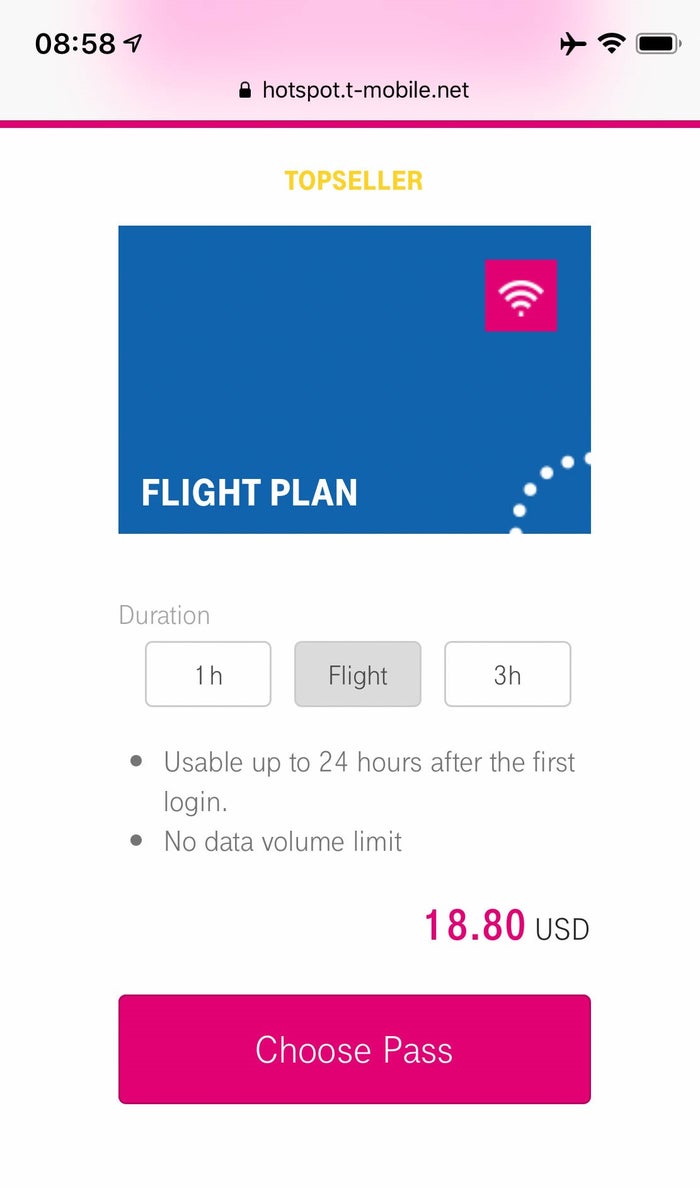 Japan Airlines Boeing 777 300ER First Class Full flight WiFi rate