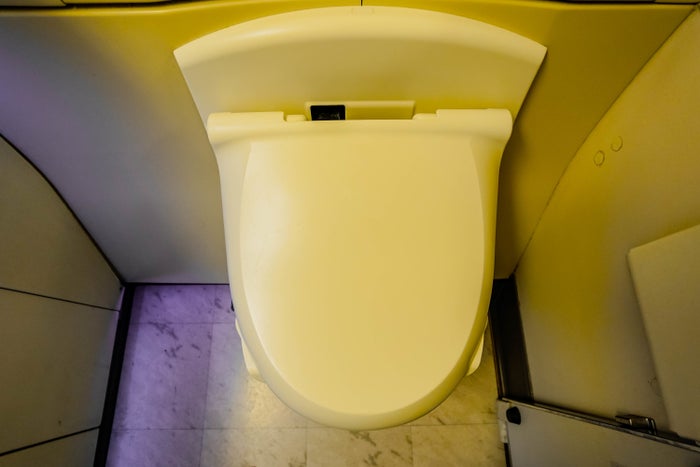 Japan Airlines Boeing 777 300ER First Class Washroom