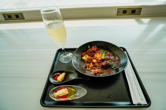 Japan Airlines First Class Lounge Breakfast