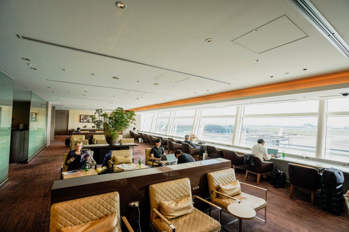 Japan Airlines First Class Lounge Seating