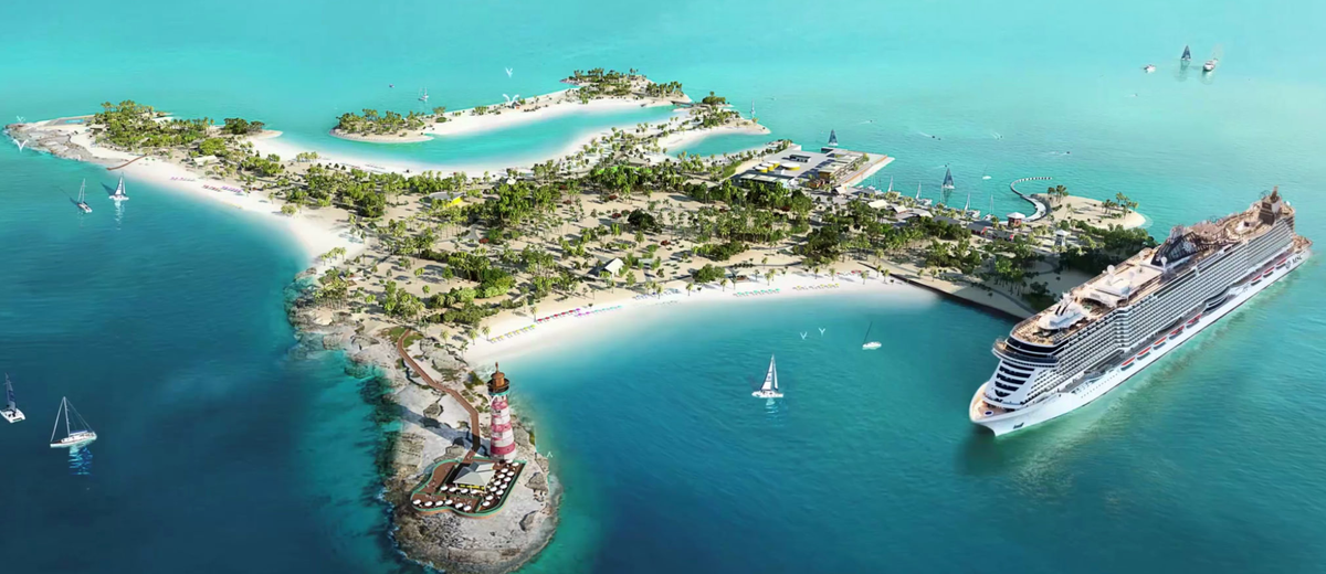 Ocean Cay is MSC Cruises' private island in the Bahamas. 
