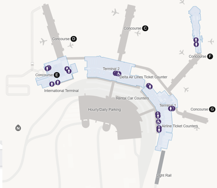 map of terminal 1 in salt lake city airport