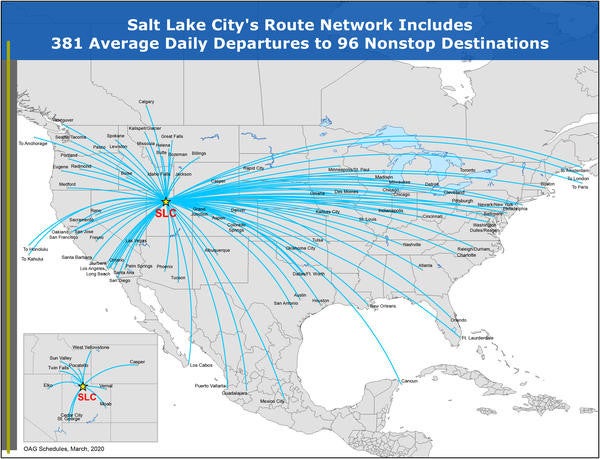 current aerial map of salt lake city airport