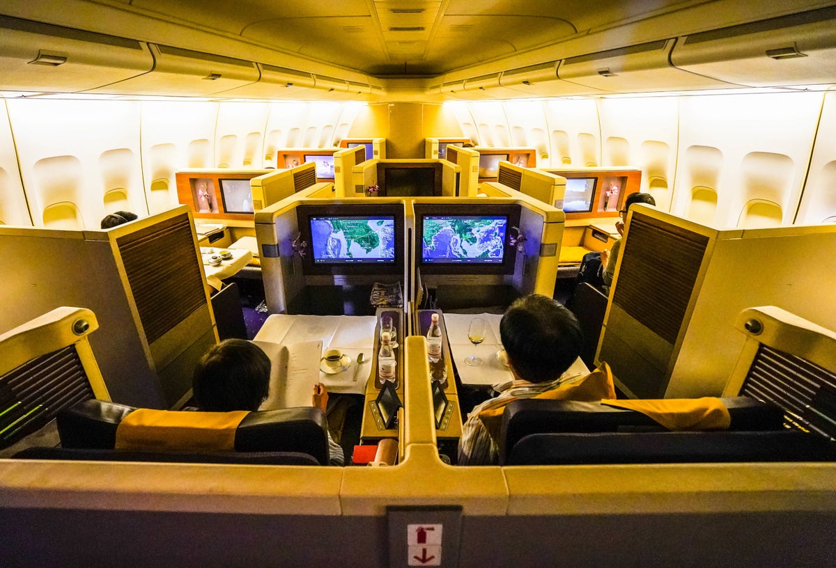 Thai Airways Boeing 747 400 First Class Cabin