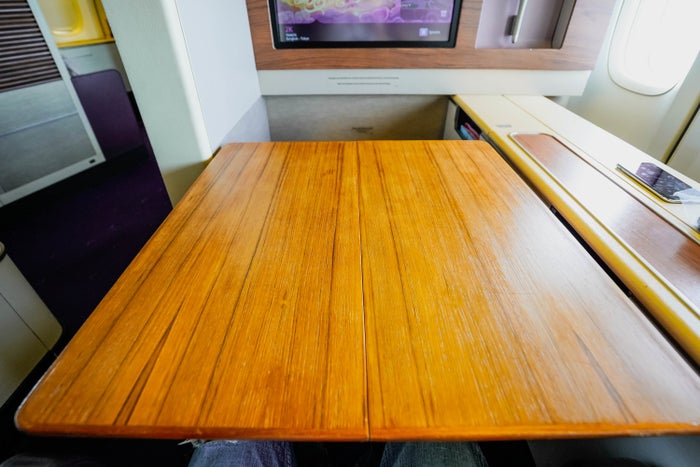 Thai Airways Boeing 747 400 First Class Tray Table