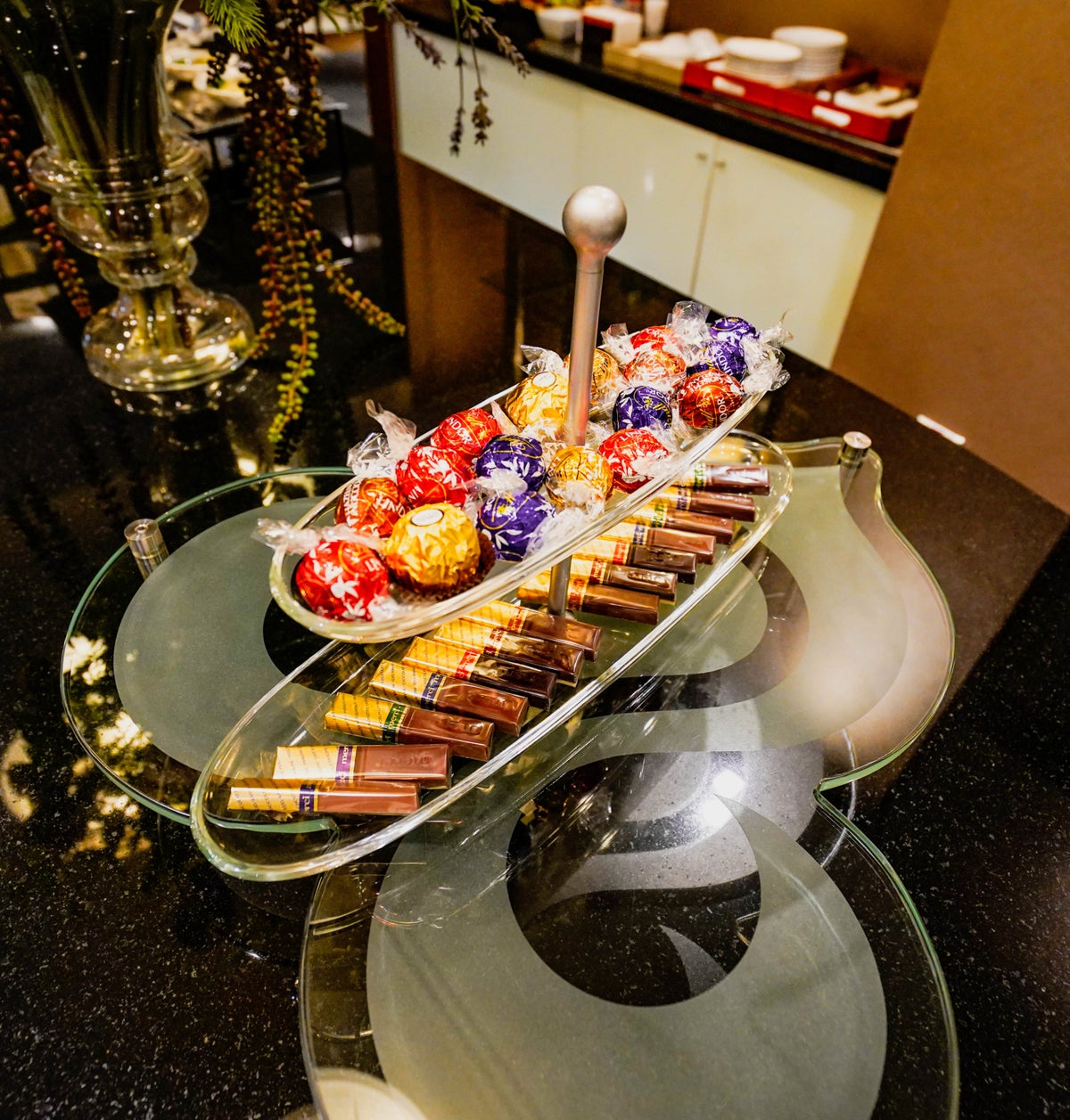 Thai Airways Royal First Lounge Buffet Chocolates