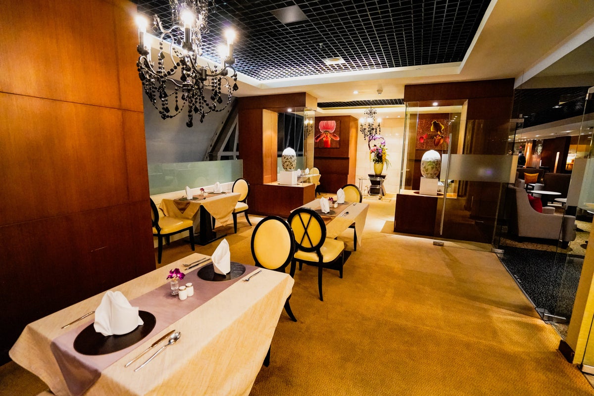 Thai Airways Royal First Lounge Dining Table for 2