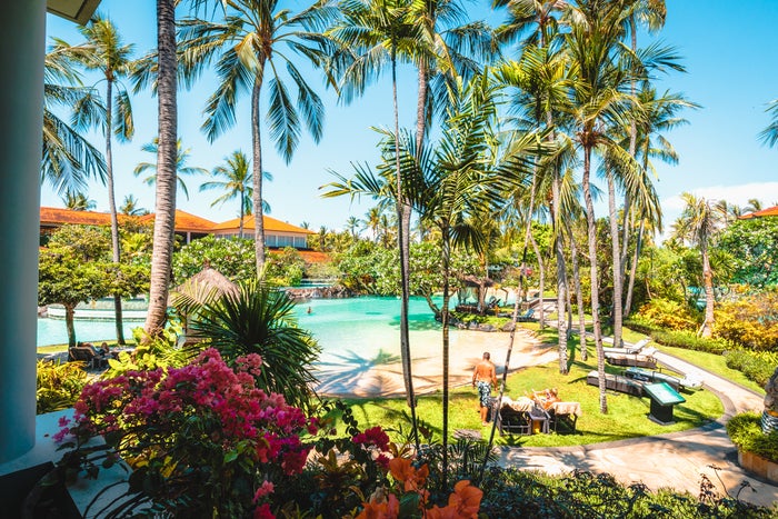 The Laguna Bali Executive Suite Balcony Views to Pool