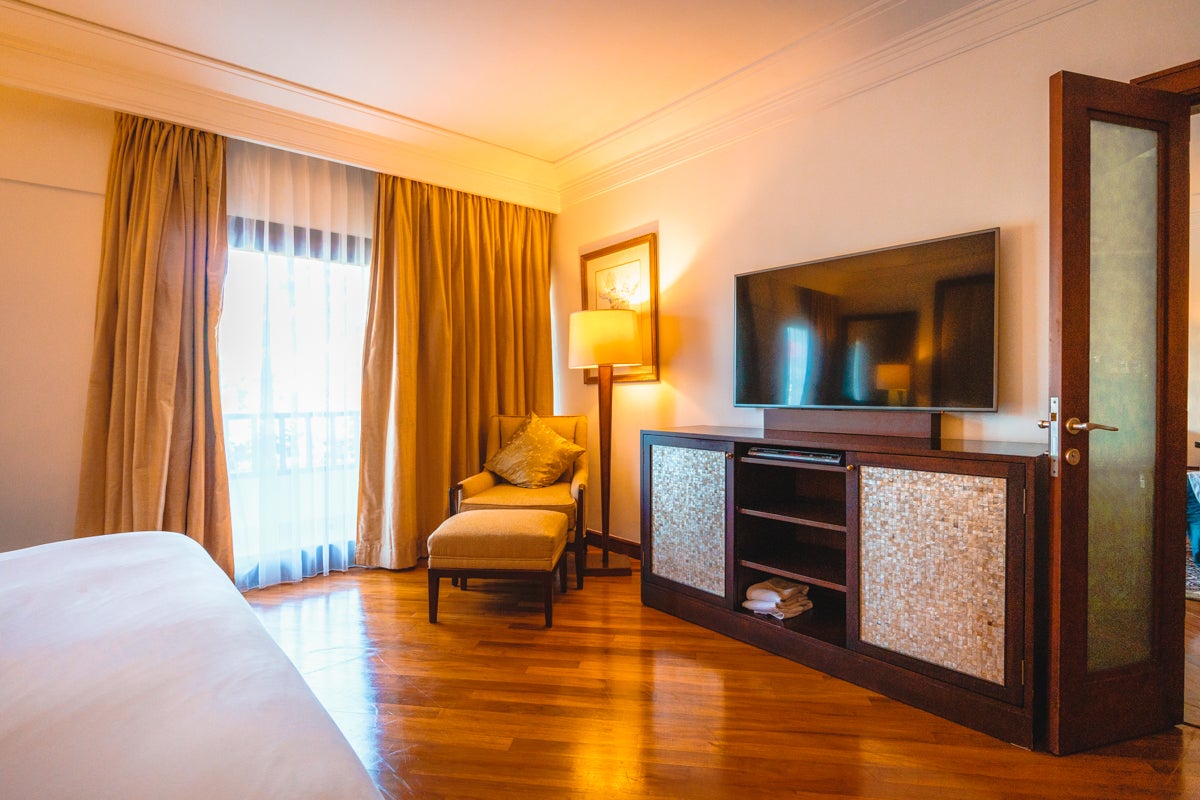 The Laguna Bali Executive Suite Bedroom TV