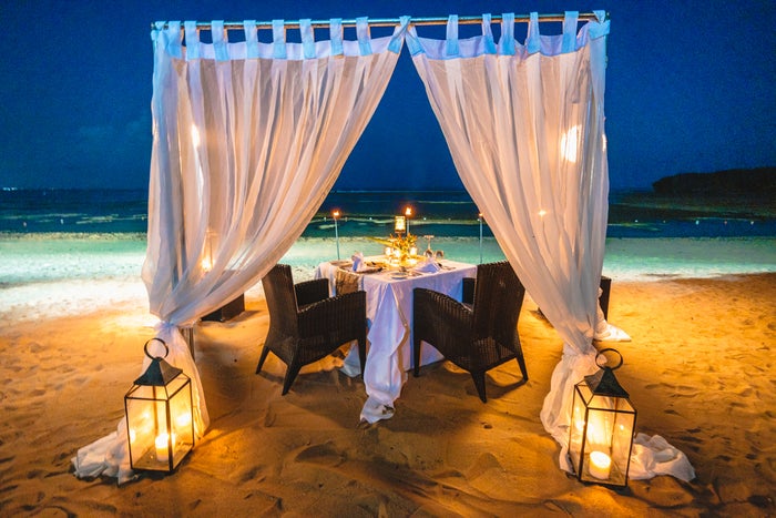 The Laguna Bali Private Dining on the Beach