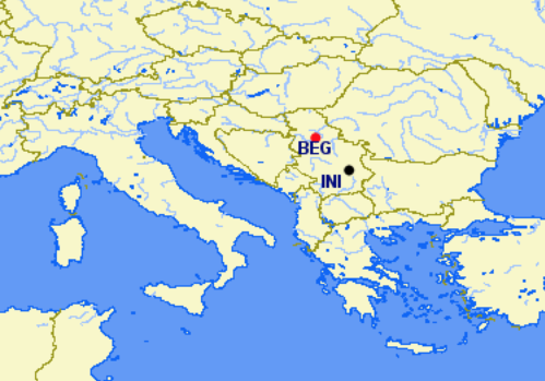 Air Serbia hubs and focus cities Air Serbia hubs and focus cities