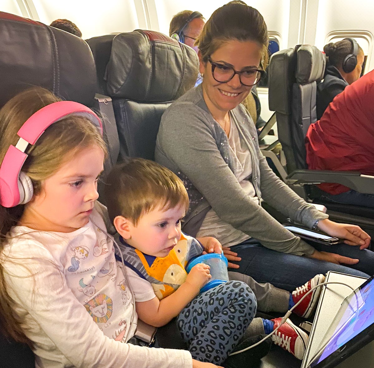 American Airlines 767 Economy Lap Child