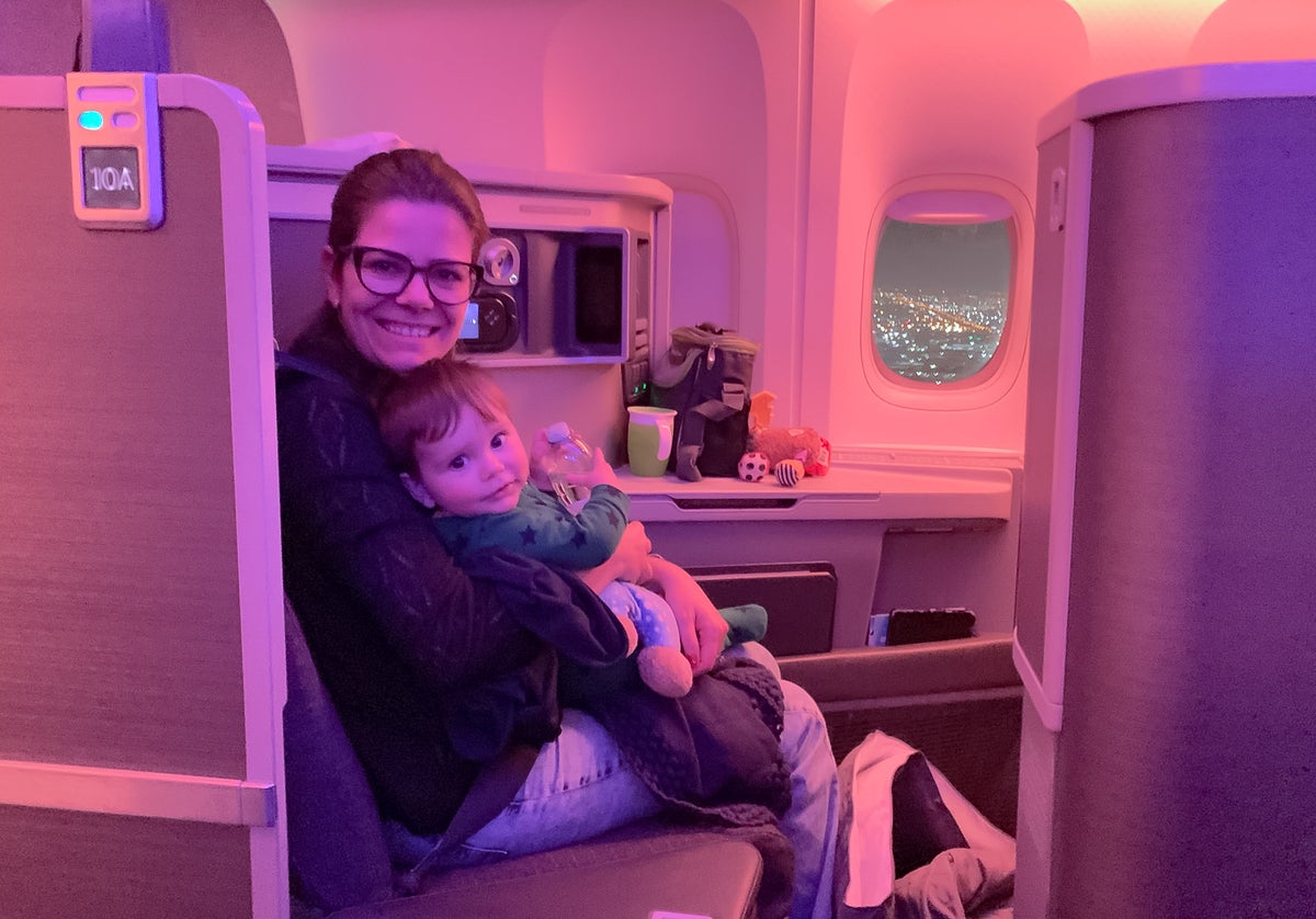 American Airlines 777 Business Class Lap Child