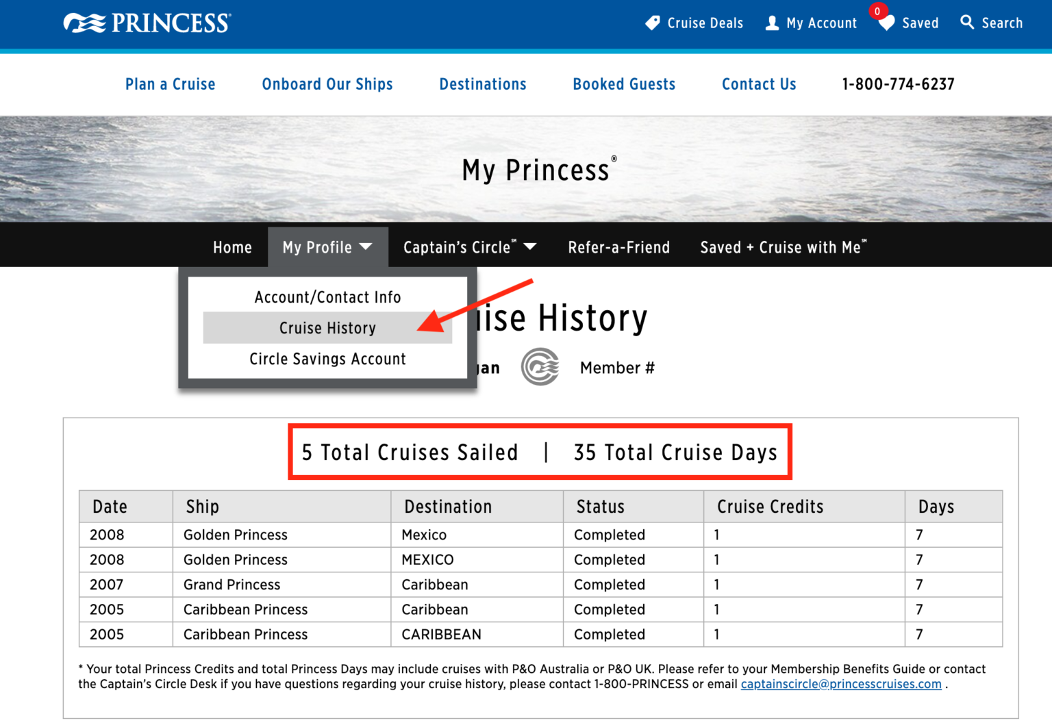 Princess Cruises' Loyalty Program Captain's Circle [Review]