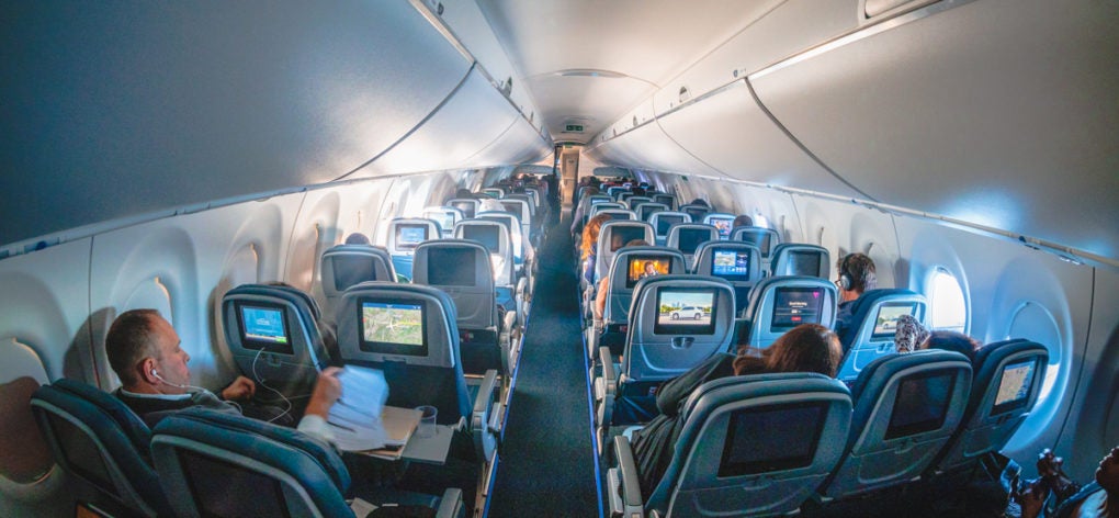 Delta Airbus A220 Economy Class Cabin