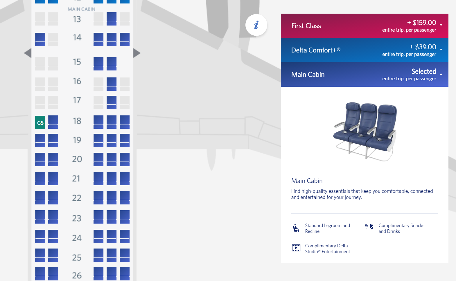 Air Canada A220 Seat Map