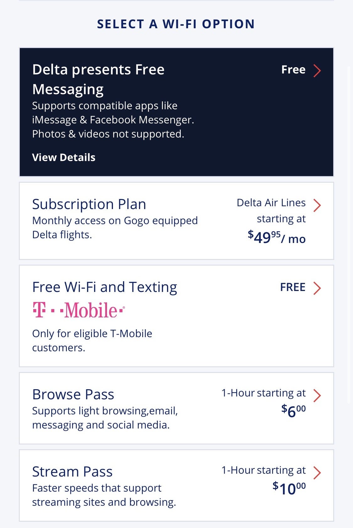 Delta Airbus A220 Wi Fi Plans