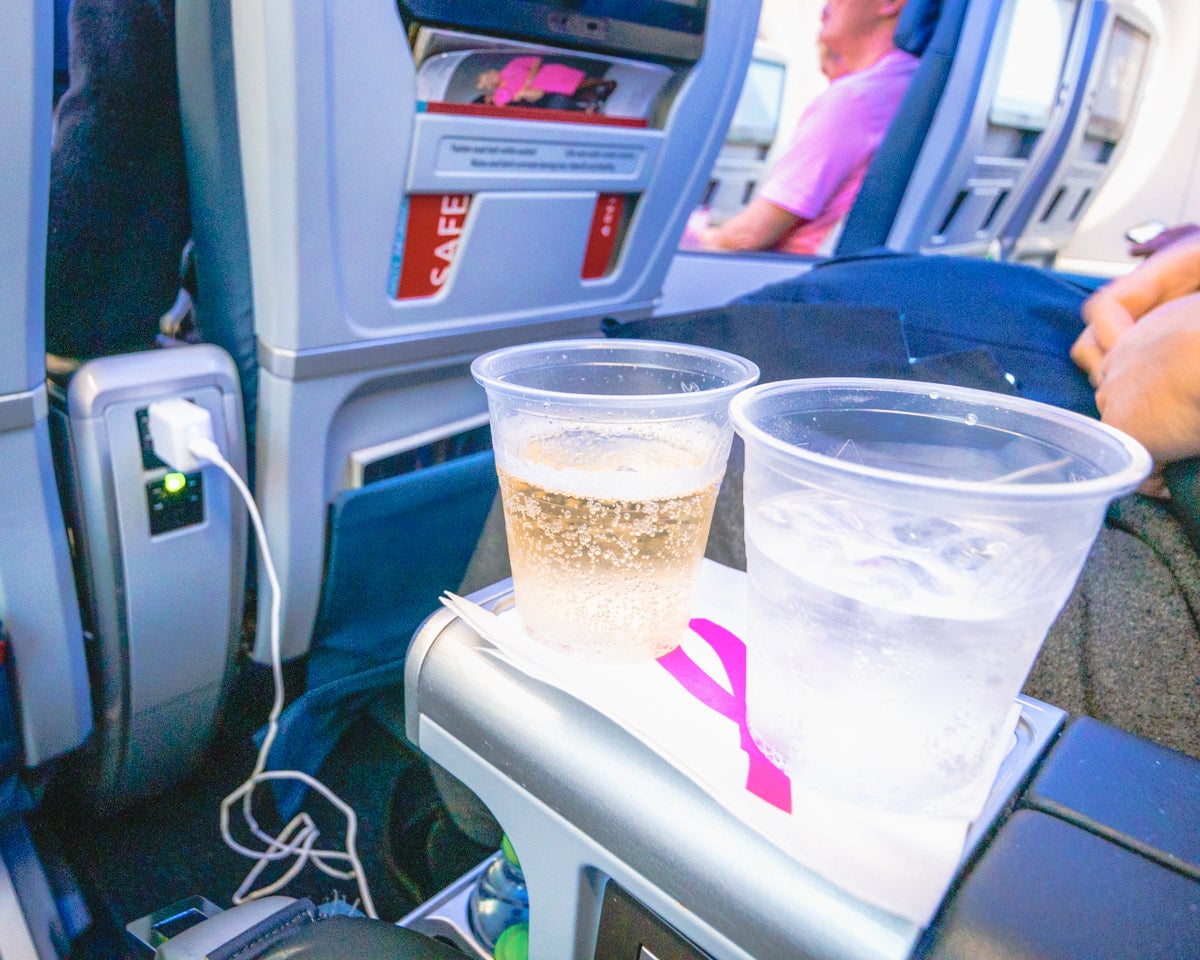 Delta Airbus A220 First Class Cocktail Table