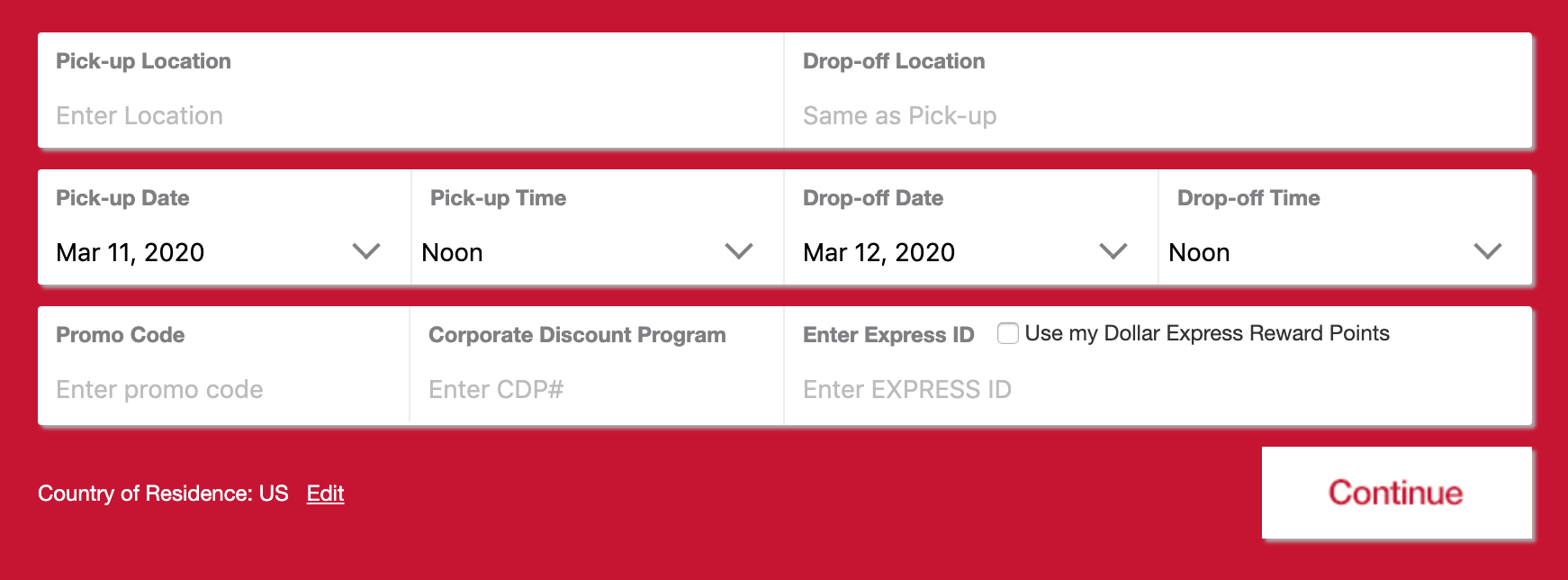 Dollar Car Rental The Dollar Express Rewards Program [2020]