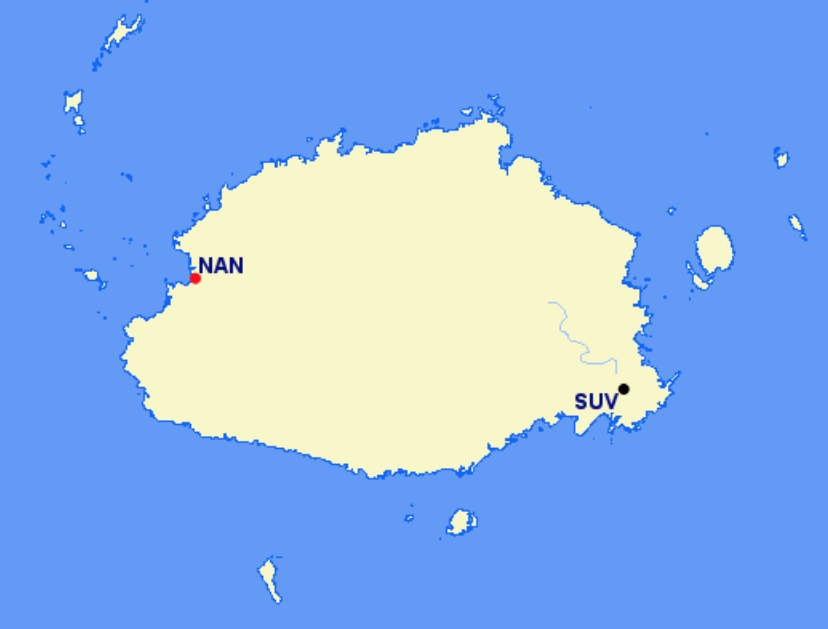Fiji Airways hubs and focus cities Fiji Airways hubs and focus cities