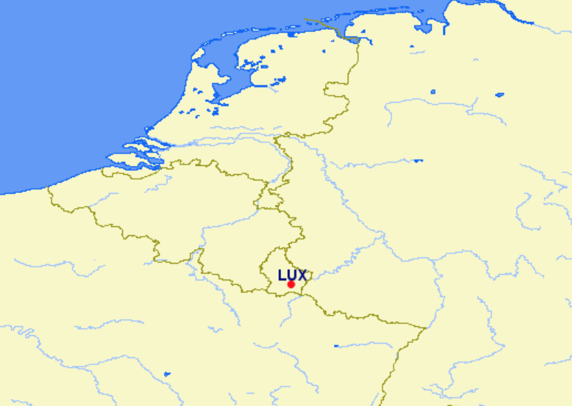 Luxair hubs and focus cities Luxair hubs and focus cities