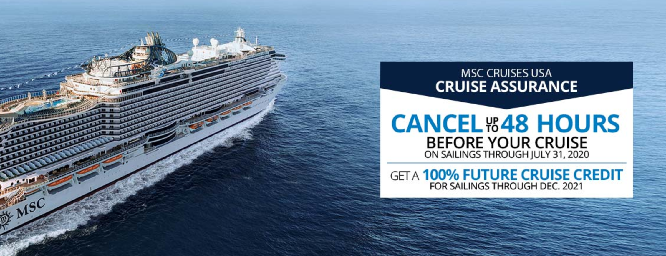 msc cruises south africa cancellation policy