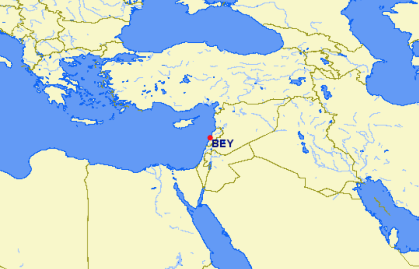 Middle East Airlines hubs and focus cities Middle East Airlines hubs and focus cities