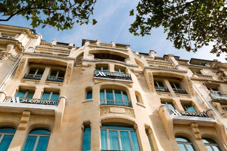 Paris Marriott Champs Elysees Hotel Exterior View Paris Marriott Champs Elysees Hotel Exterior View