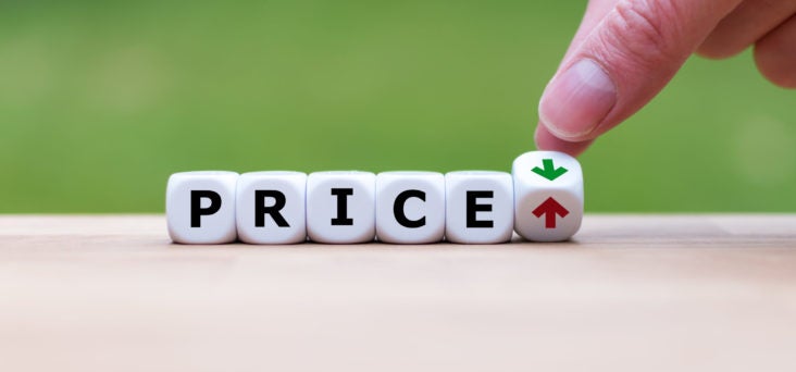 Price Price up down drop rise