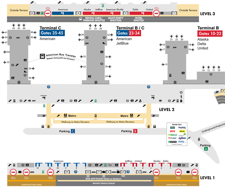 Ronald Reagan Washington National Airport [DCA] Terminal Guide