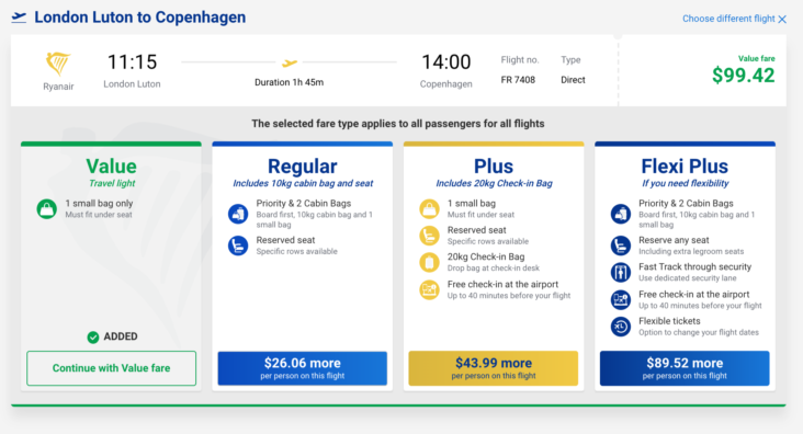 Ryanair Baggage Packages Ryanair Baggage Packages