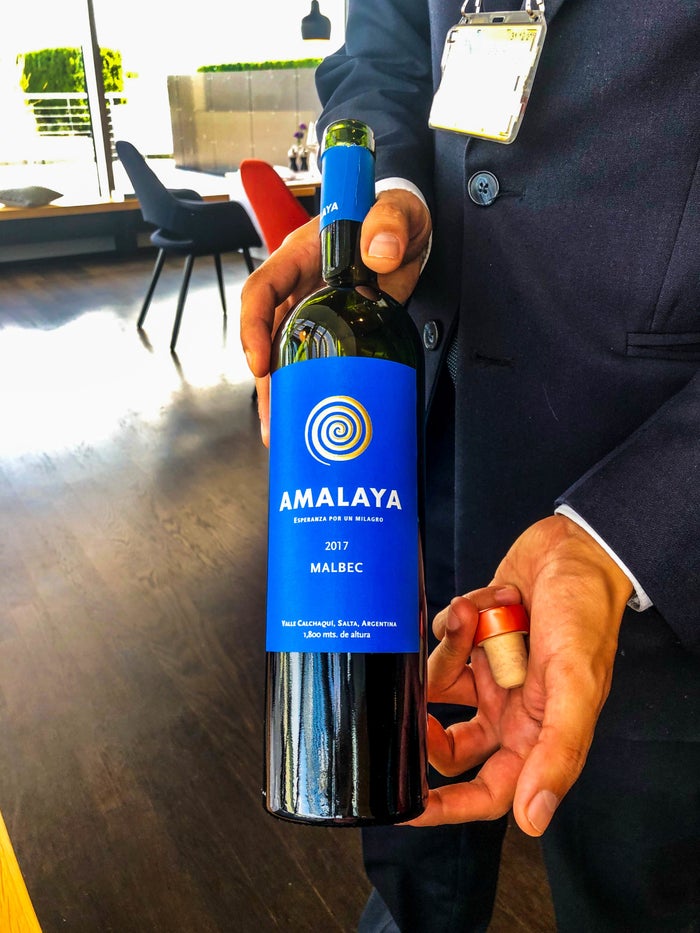 SWISS Air First Class Lounge Amaya Malbec SWISS First Class Lounge Amaya Malbec