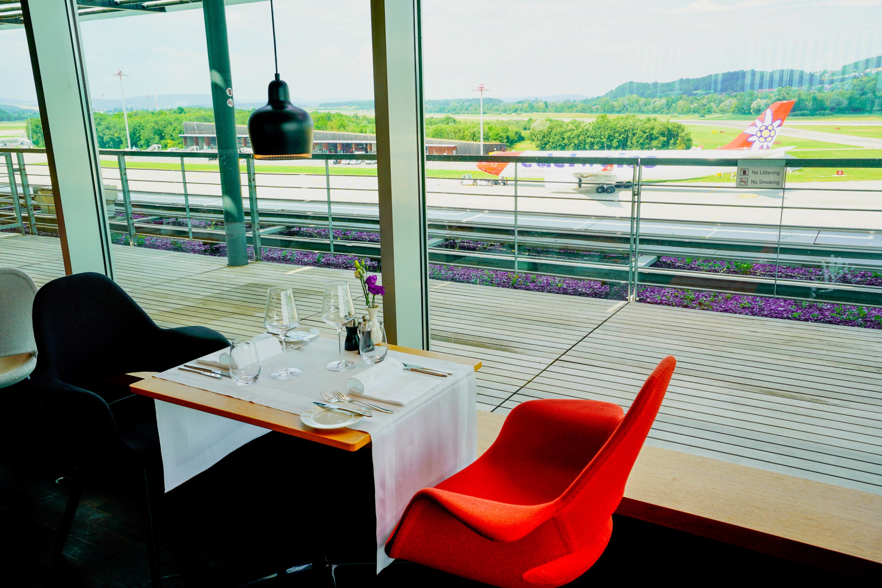 SWISS Air First Class Lounge Dining area SWISS Air First Class Lounge Dining area