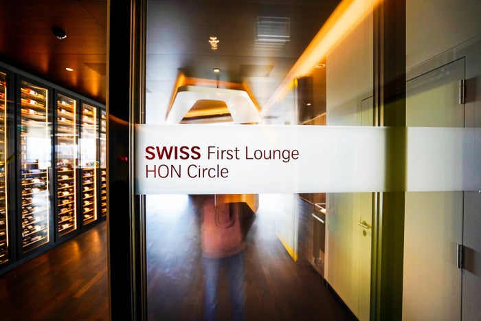 SWISS Air First Class Lounge Entrance SWISS Air First Class Lounge Entrance