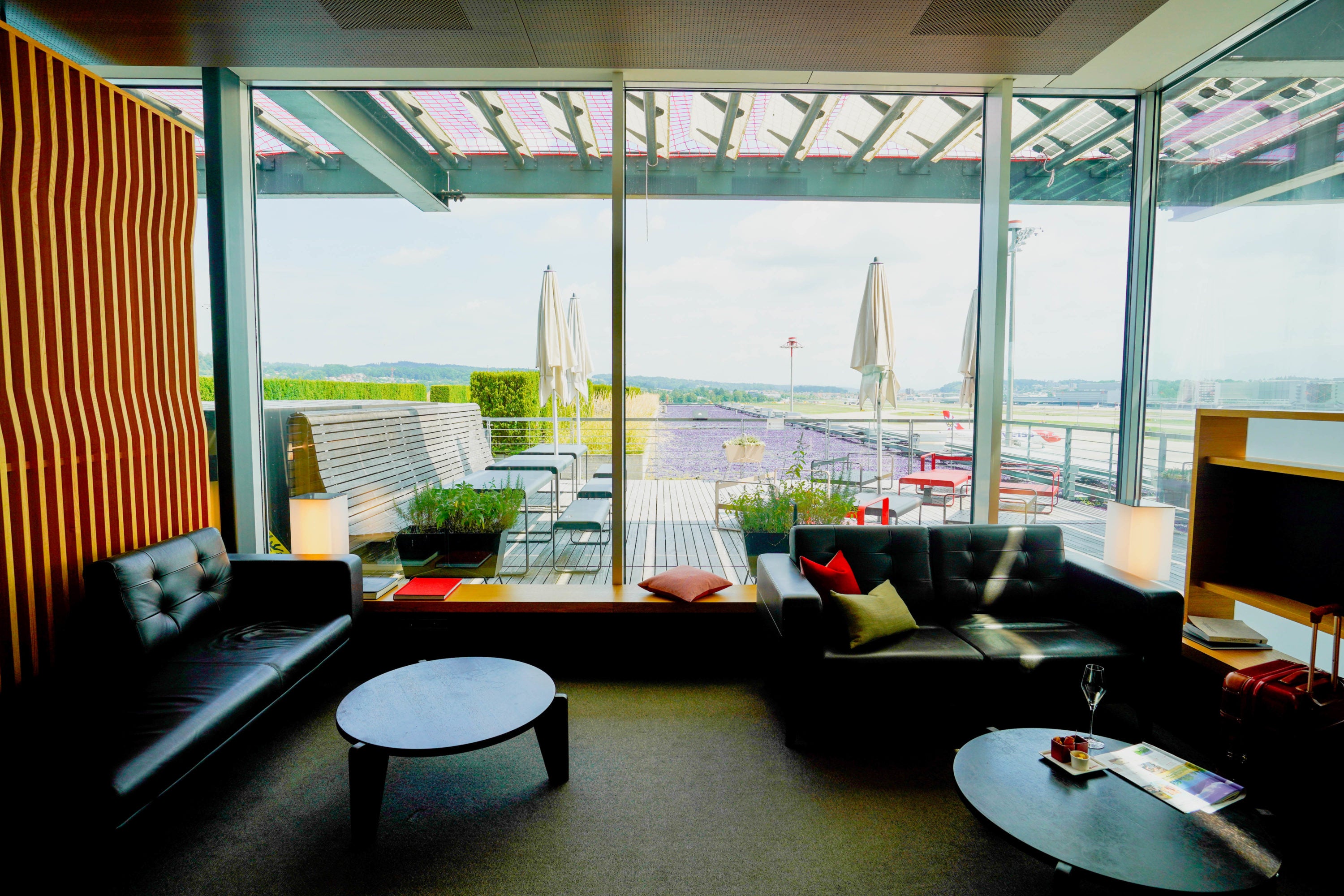 SWISS Air First Class Lounge Seating area SWISS Air First Class Lounge Seating area