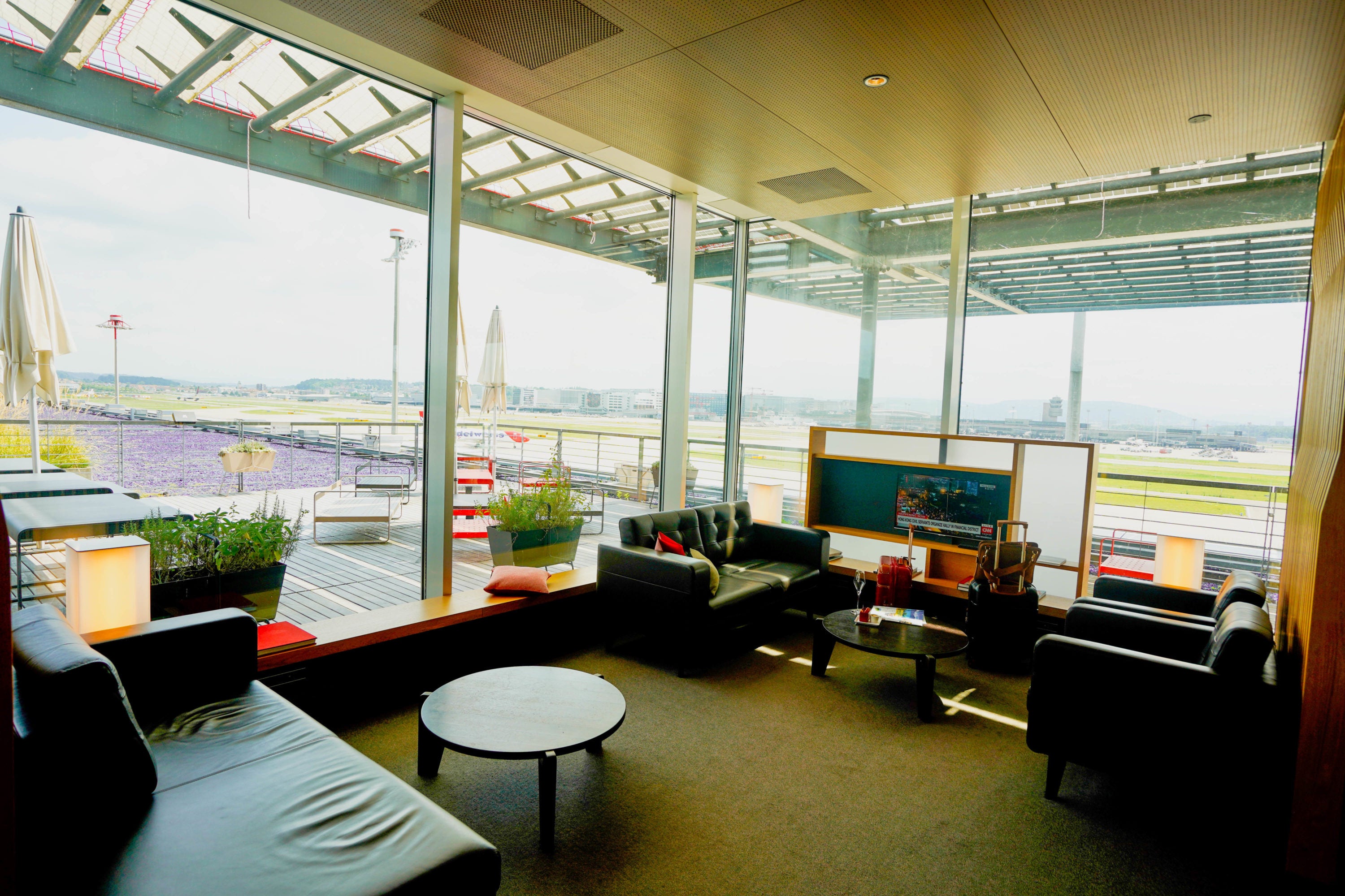 SWISS Air First Class Lounge Seating area SWISS Air First Class Lounge Seating area