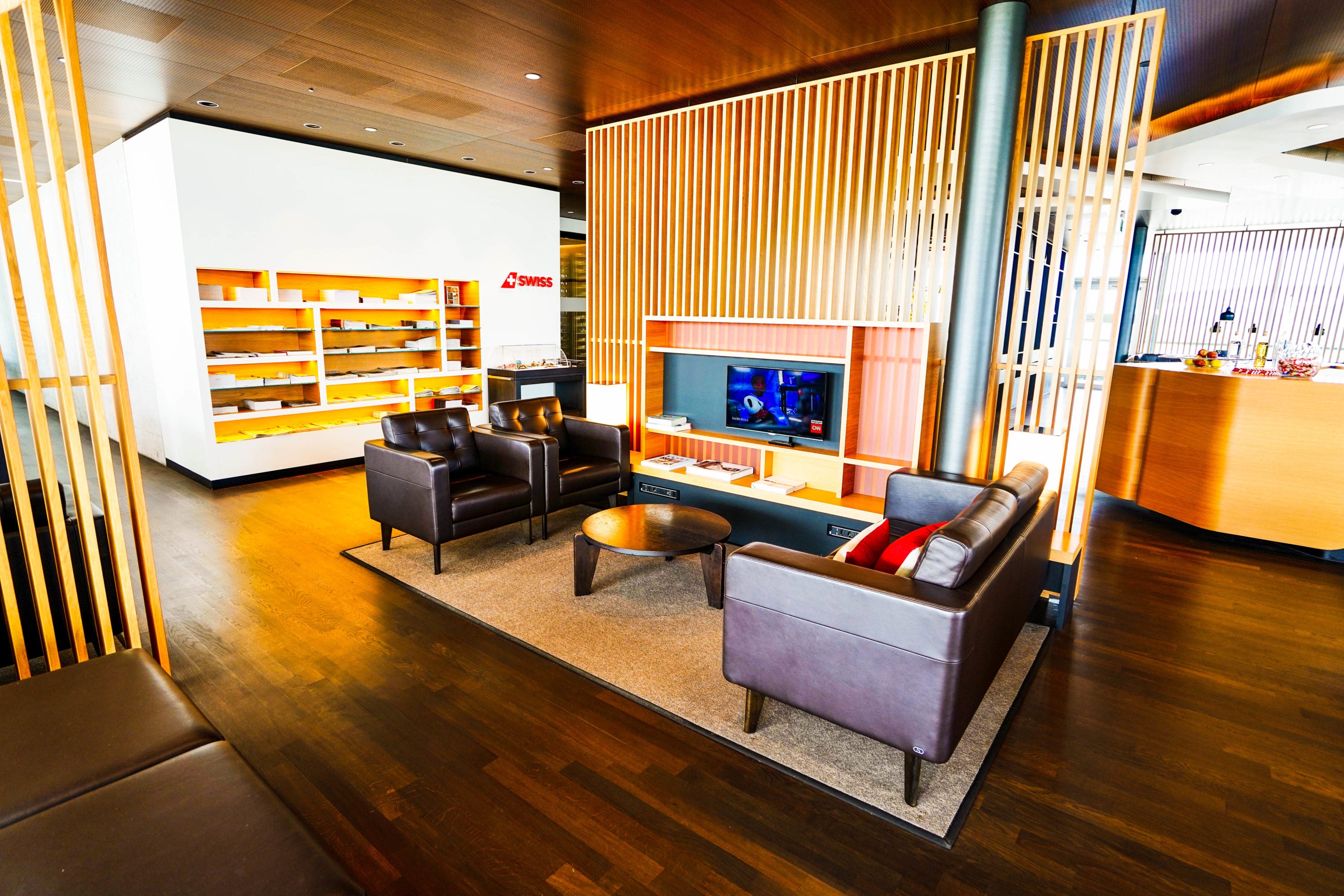 SWISS Air First Class Lounge Seating area SWISS Air First Class Lounge Seating area