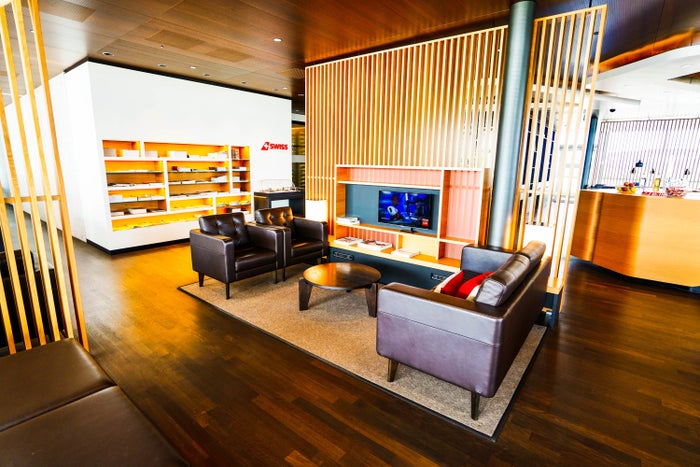 SWISS Air First Class Lounge Seating area SWISS First Class Lounge Seating area