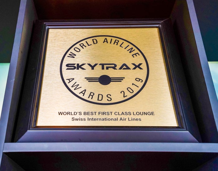 SWISS Air First Class Lounge Skytrax Award SWISS First Class Lounge Skytrax Award