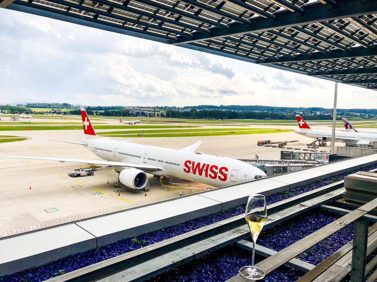 SWISS Air First Class Lounge Views