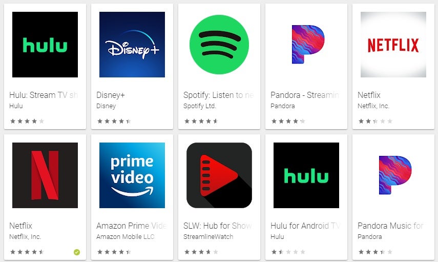 Streaming Apps Google Play