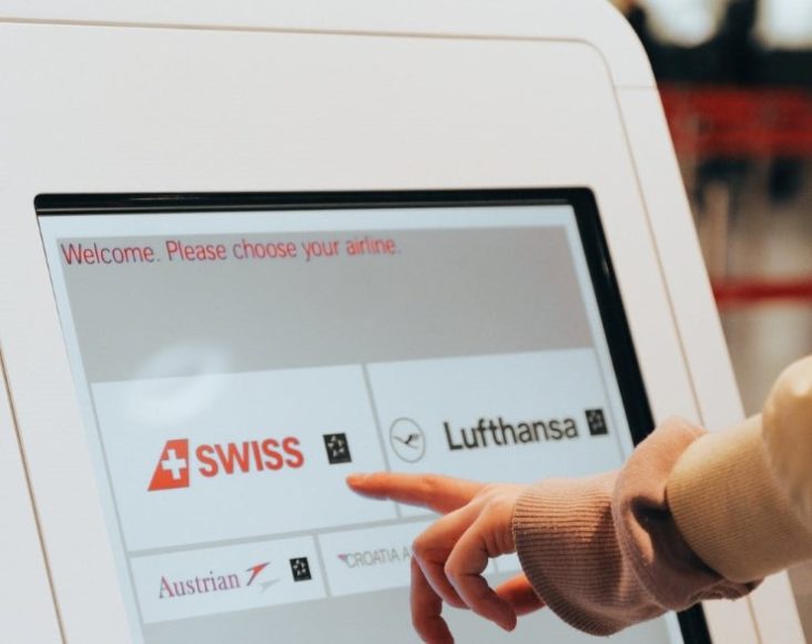 Swiss Air Automated Check In Kiosk Swiss Air Automated Check In Kiosk