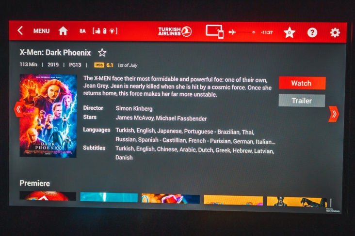 Turkish Airlines Boeing 787 9 Business Class IFE Movie Turkish Airlines Boeing 787 9 Business Class IFE Movie