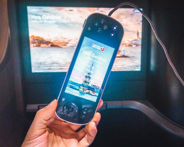 Turkish Airlines Boeing 787 9 Business Class IFE Remote