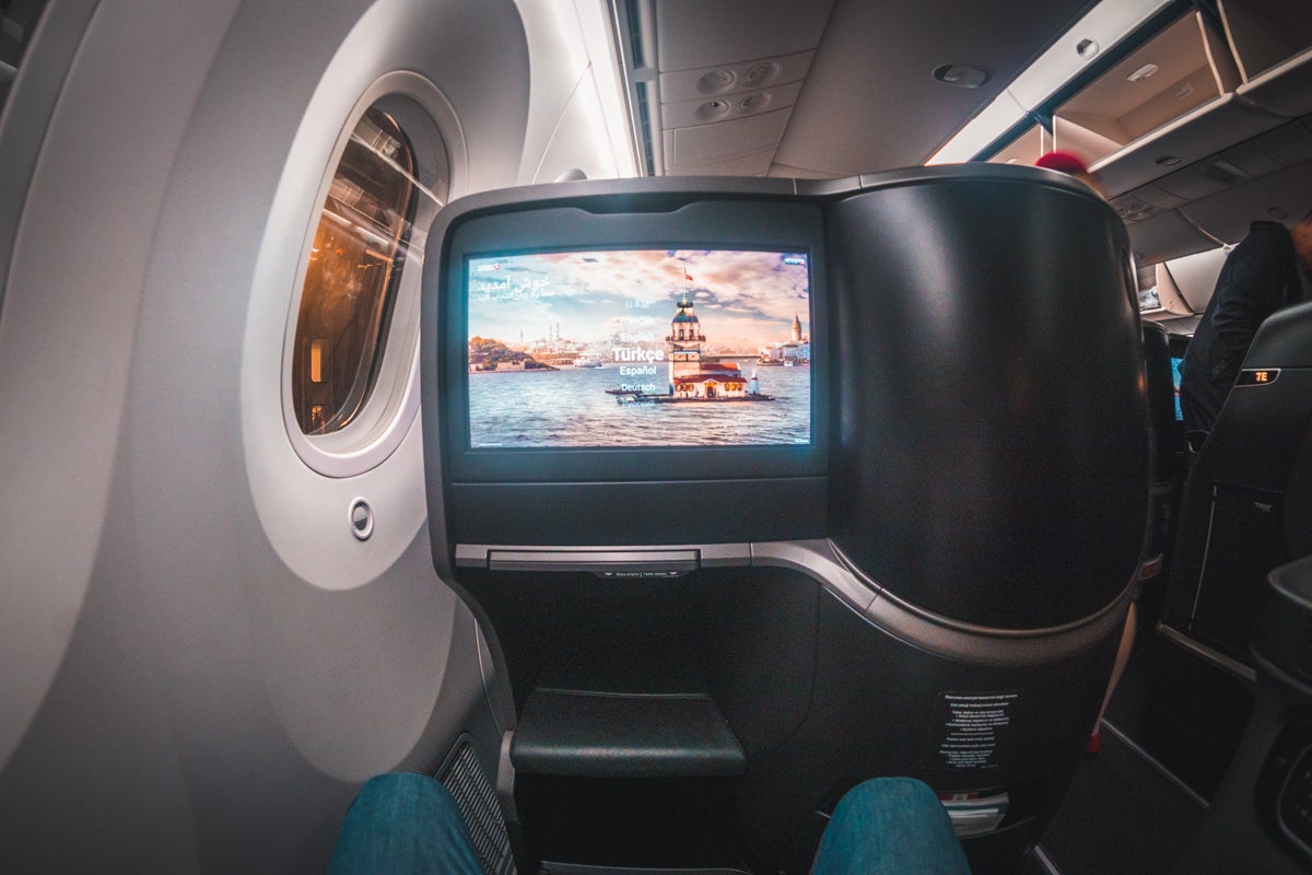 Turkish Airlines Boeing 787 9 Business Class Point of View