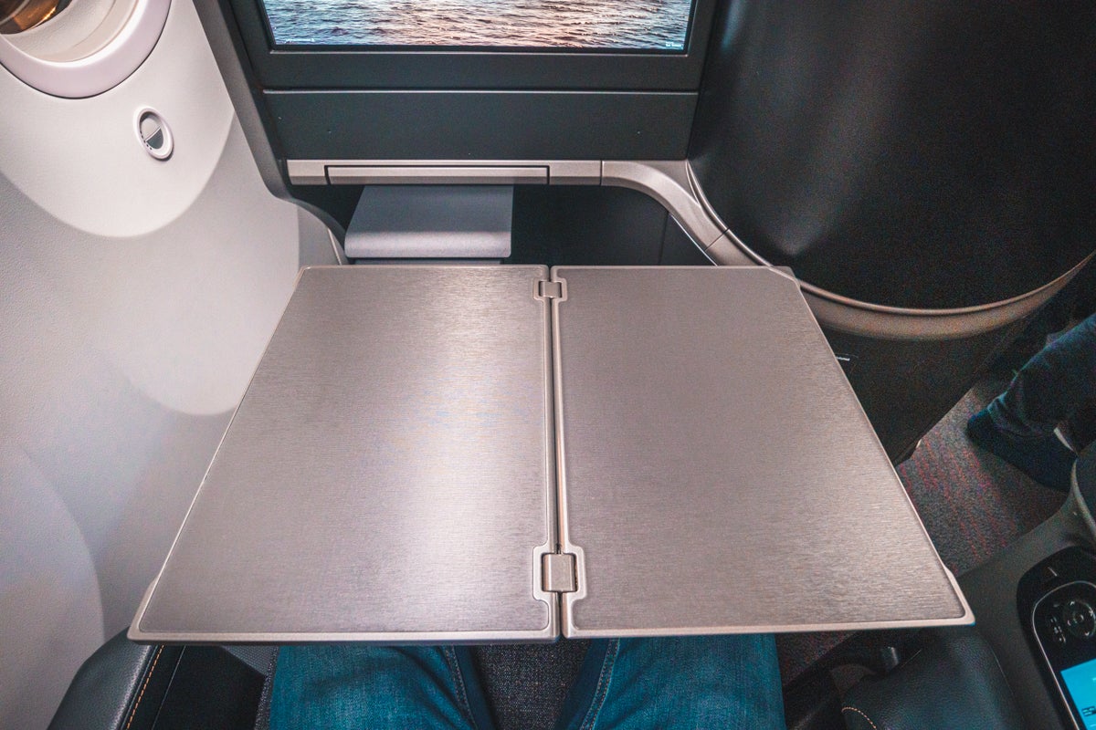 Turkish Airlines Boeing 787 9 Business Class Tray Table Extended