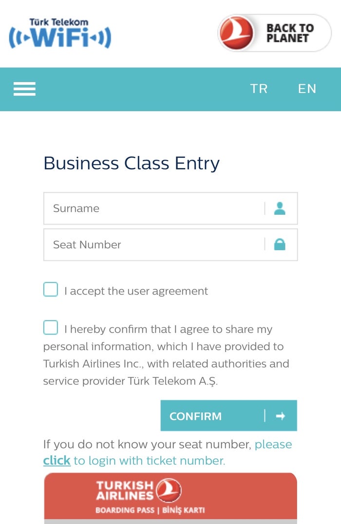 Turkish Airlines Boeing 787 9 Free Business Class Wi Fi