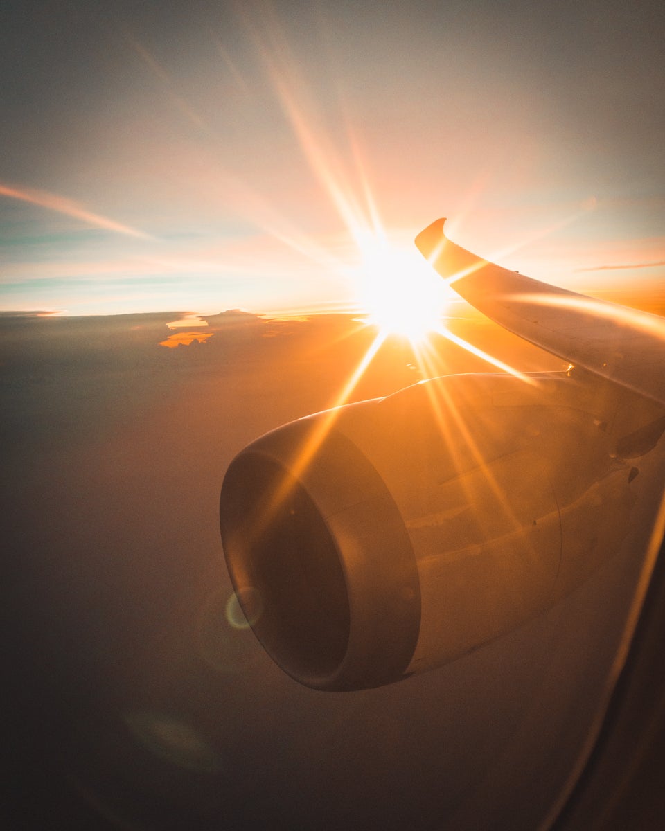 Turkish Airlines Boeing 787 9 Sunset Window View