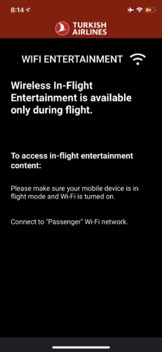Turkish Airlines Boeing 787 9 Wi Fi Remote